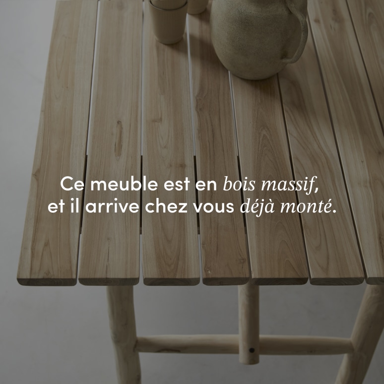 Mathilda - Table en bois flotté 4-6 pers.