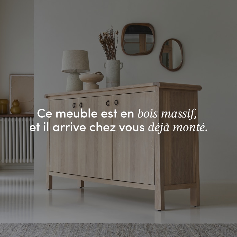 Volute - Buffet en chêne massif 180 cm