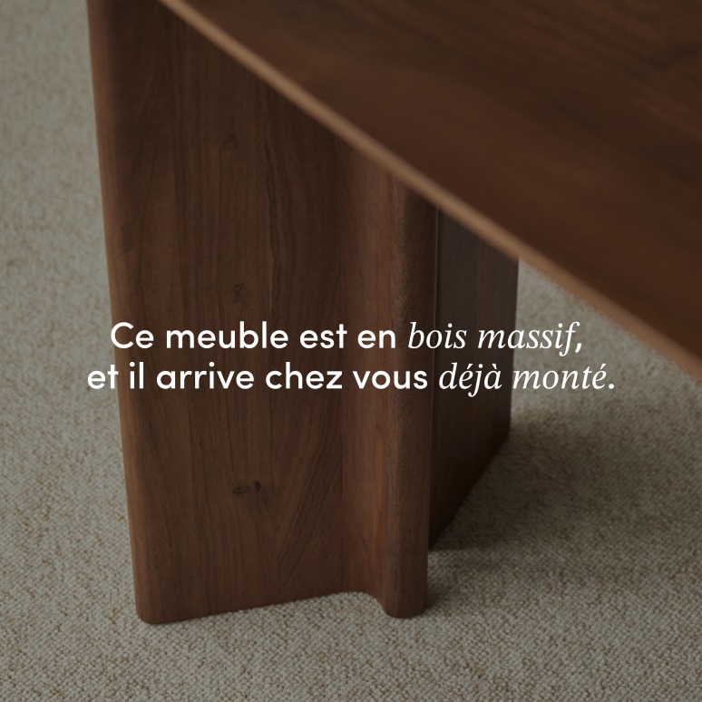 Suzanne - Console en acacia massif