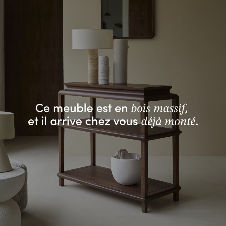 Achille - Console en acacia massif 100 cm