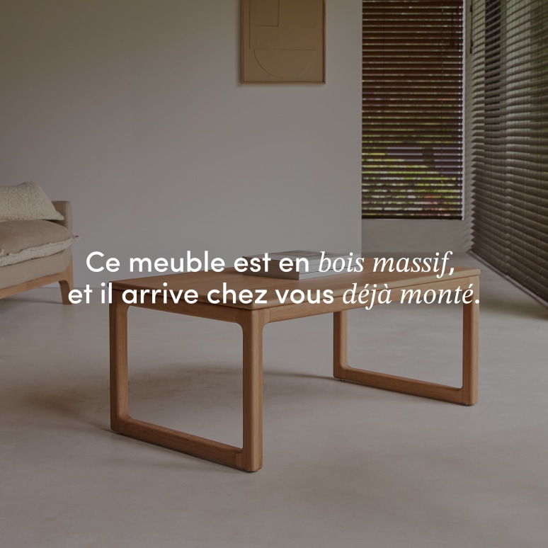 Arto - Table basse en chêne massif