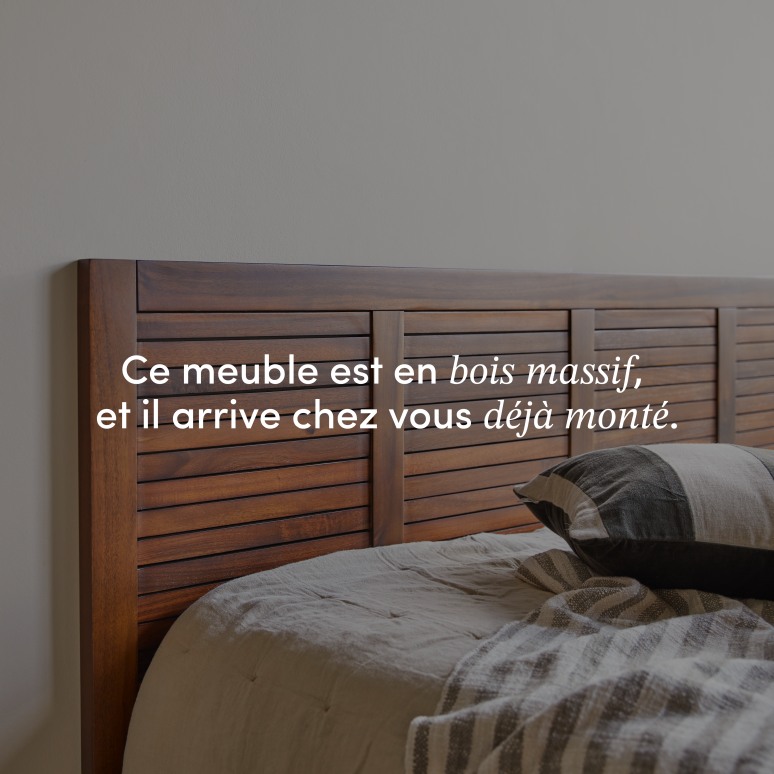 Loggia - Tête de lit en acacia massif 180 cm