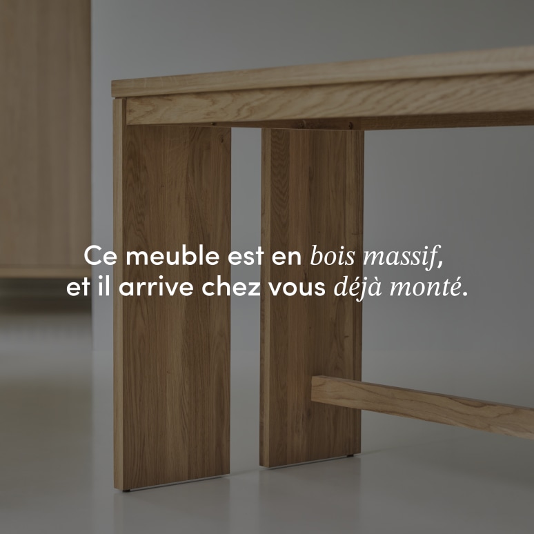 Eden - Bureau enfant en chêne massif 160 cm