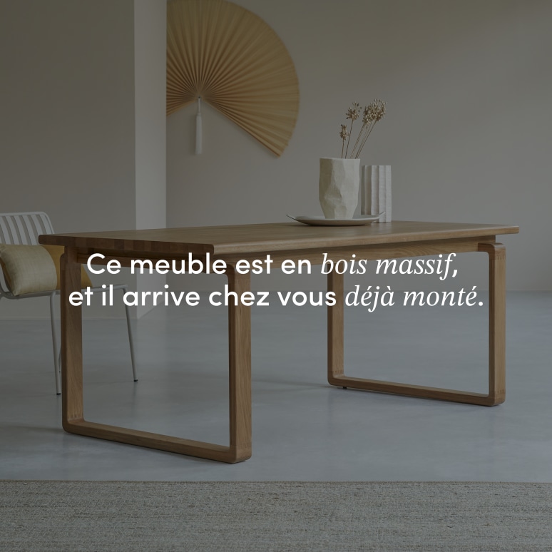 Sybille - Table en chêne massif 4-6 pers.