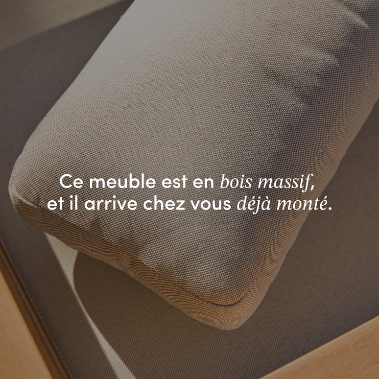 Noah - Chaise de jardin en teck massif