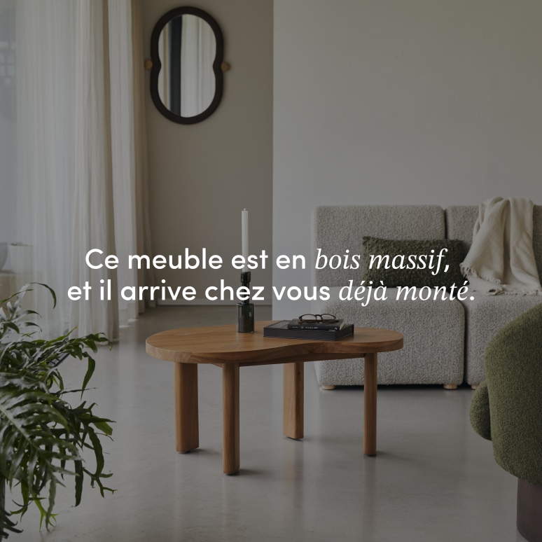 Lothaire - Table basse en teck massif