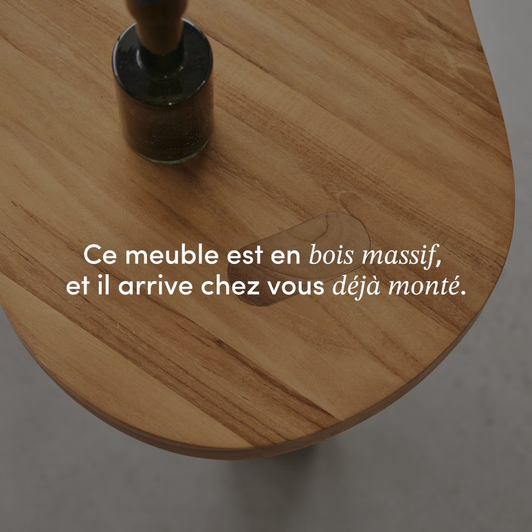 Lothaire - Table basse en teck massif