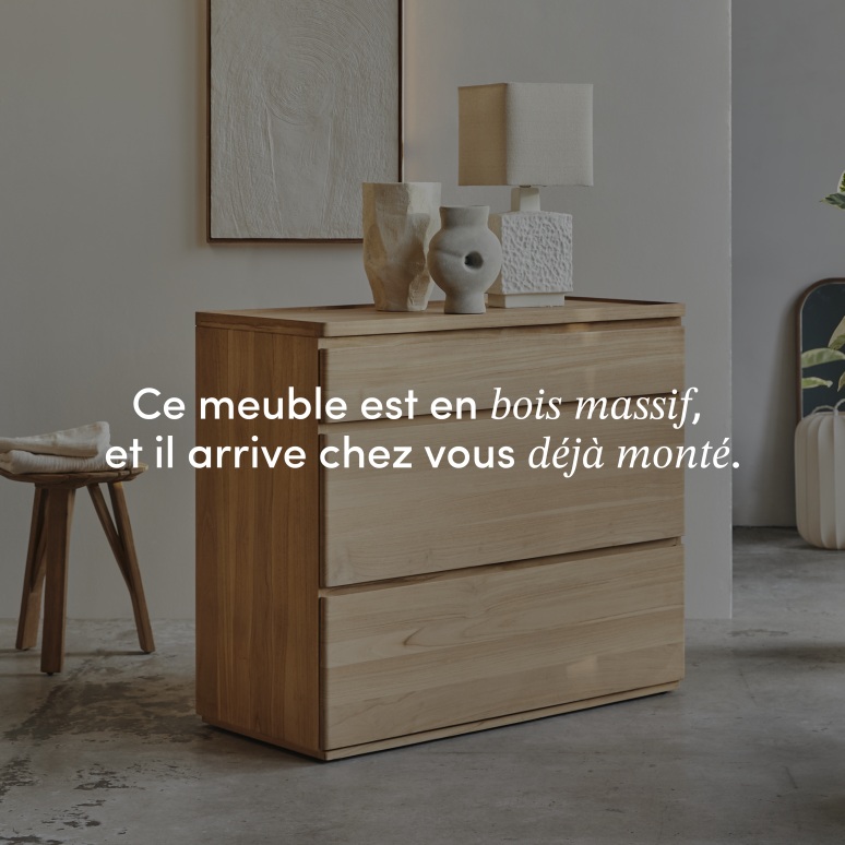 Nino - Commode en teck massif