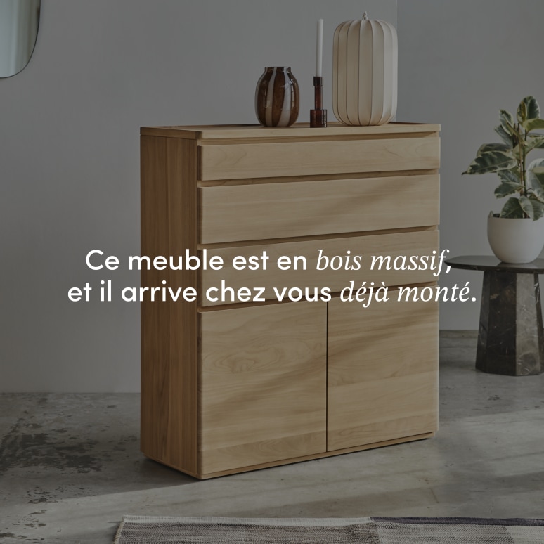 Nino - Buffet en teck massif 110 cm