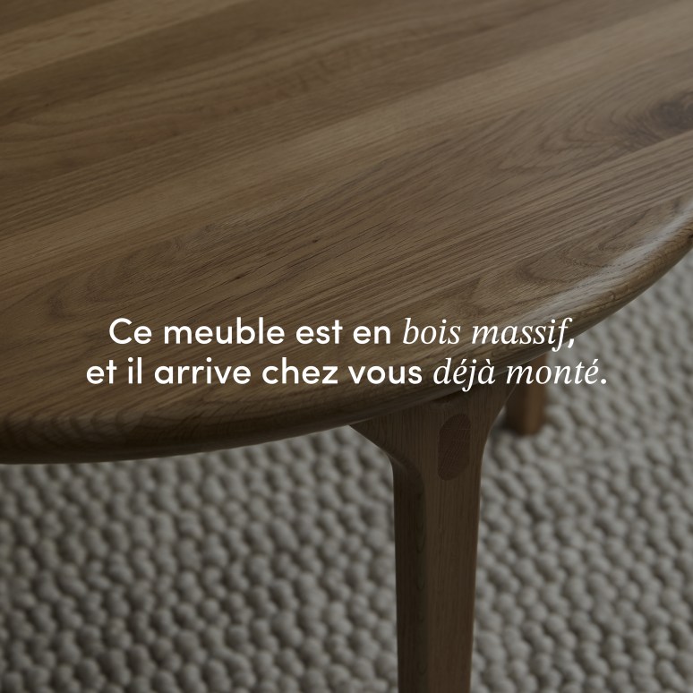 Clara - Table basse en chêne massif