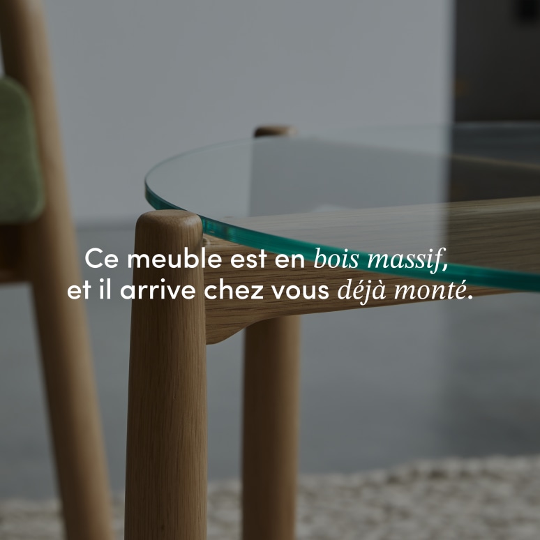 Nori - Table basse en chêne massif