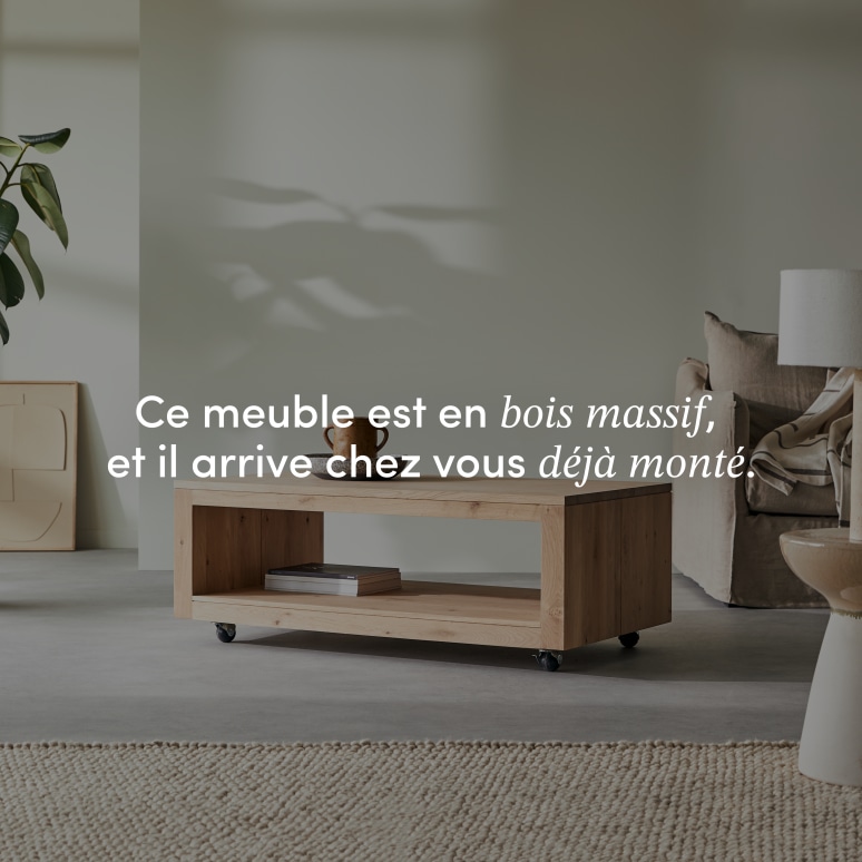 Anoa - Table basse rectangulaire en chêne massif