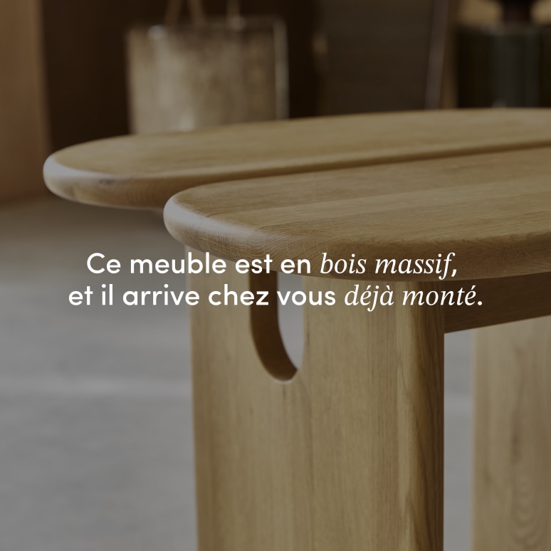 Sophia - Bout de canapé en chêne massif