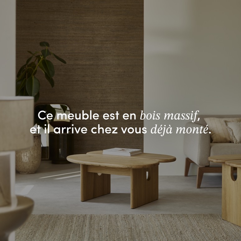 Sophia - Table basse en chêne massif