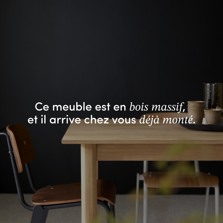 Noah - Table extensible en teck massif 8-10 pers.