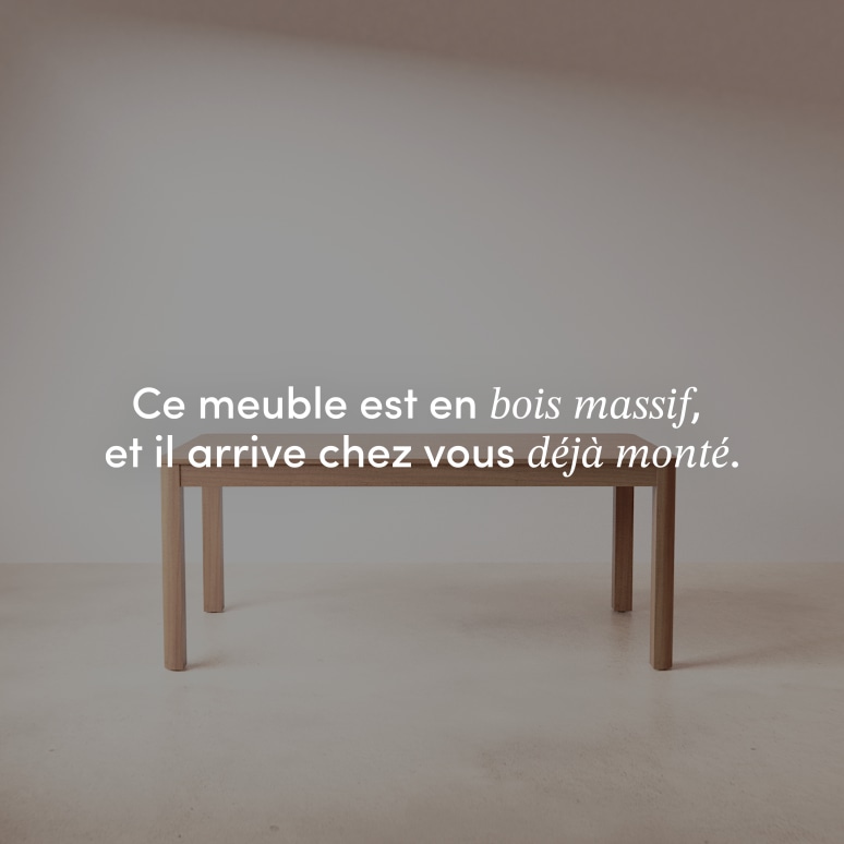 Léon - Table extensible en teck massif 8-10 pers.