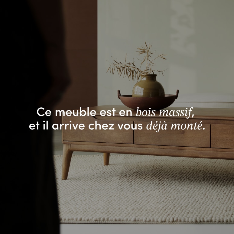 Gabrielle - Table basse en manguier massif Gabrielle