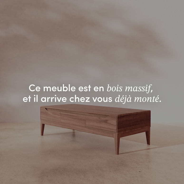 Gabrielle - Table basse en manguier massif Gabrielle