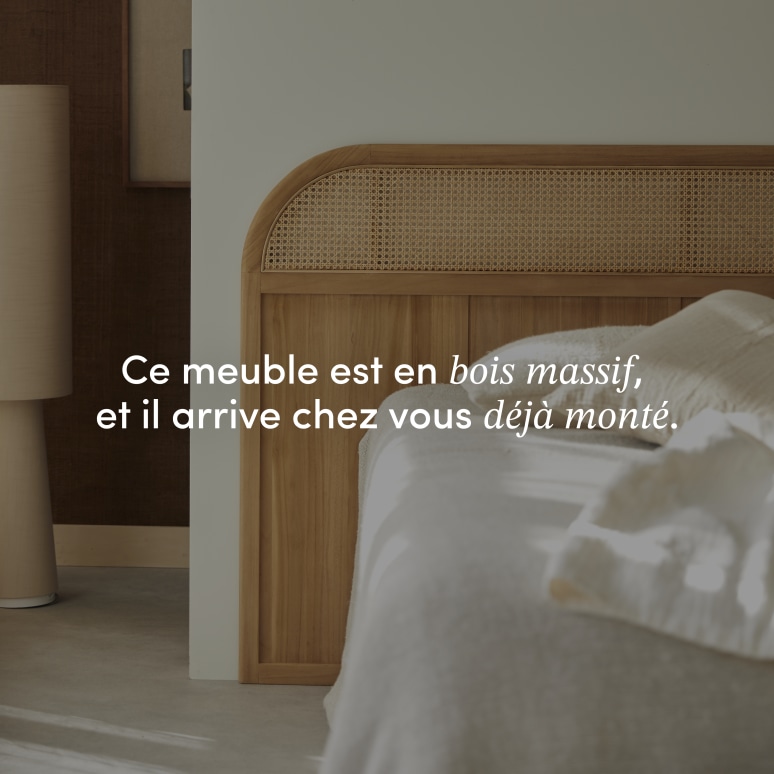 Hector - Tête de lit en teck massif 170 cm