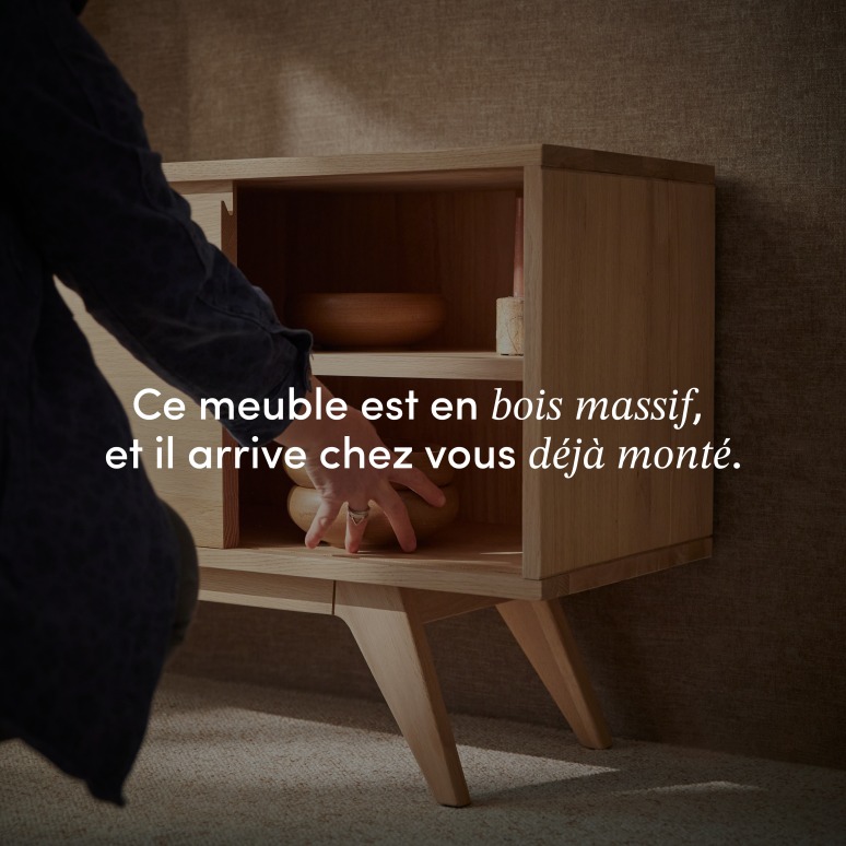 Esmée - Buffet en chêne massif 130 cm