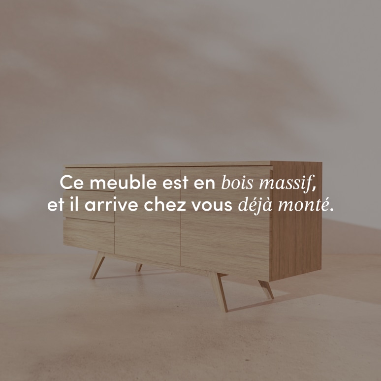 Esmée - Buffet en chêne massif 180 cm