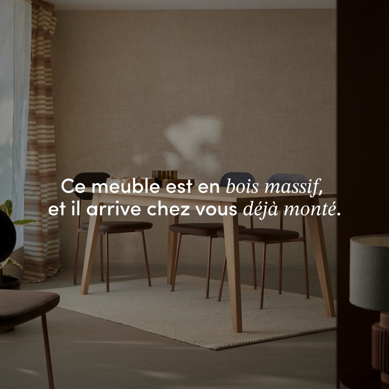 Esmée - Table en chêne massif 6-8 pers.