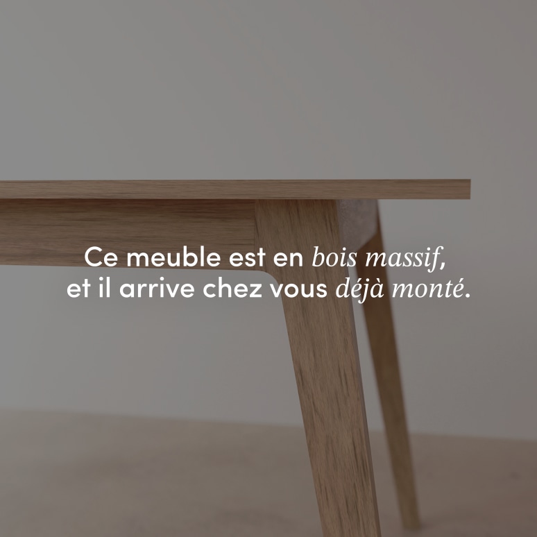 Esmée - Table extensible en chêne massif 6-12 pers.