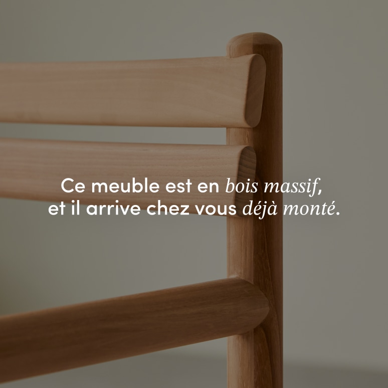 Vadim - Fauteuil de jardin en teck massif