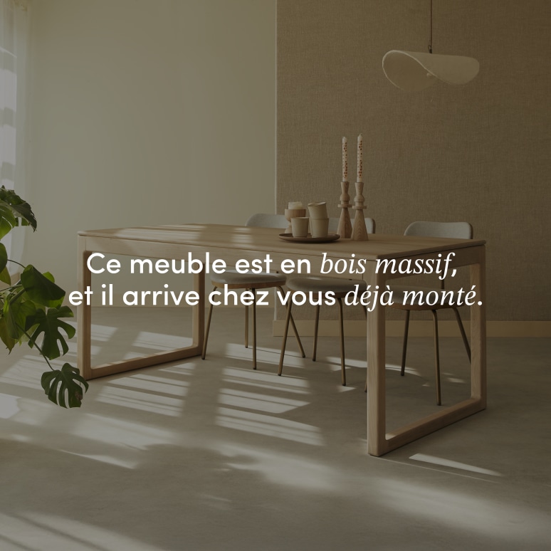 Arto - Table extensible en chêne massif 6-12 pers.