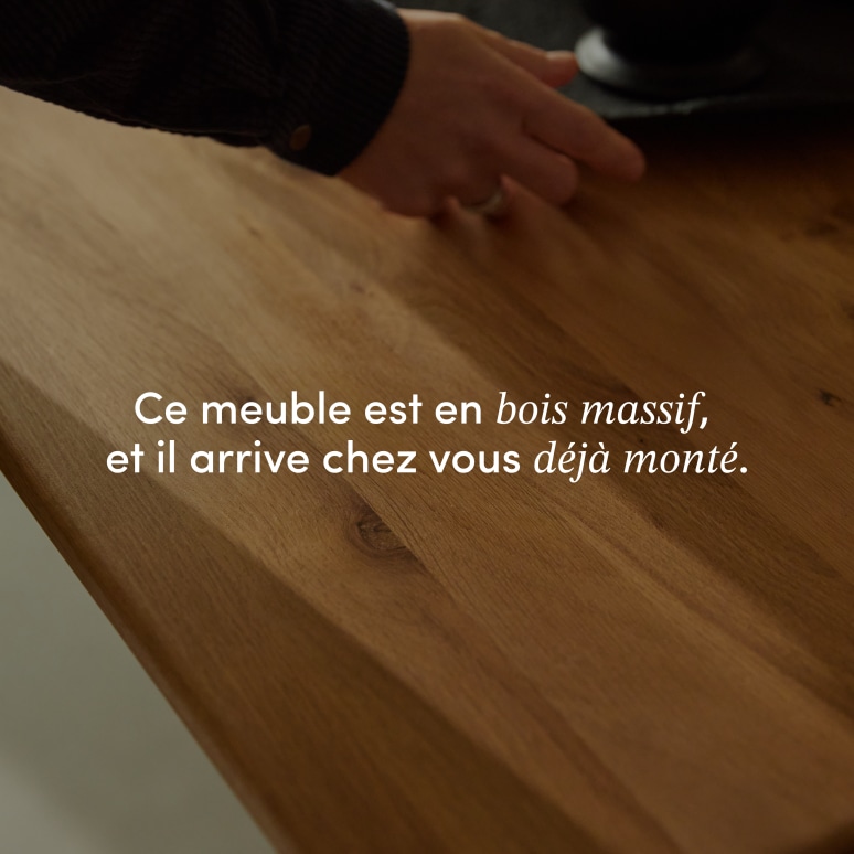 Martin - Table extensible en chêne massif 6-12 pers.