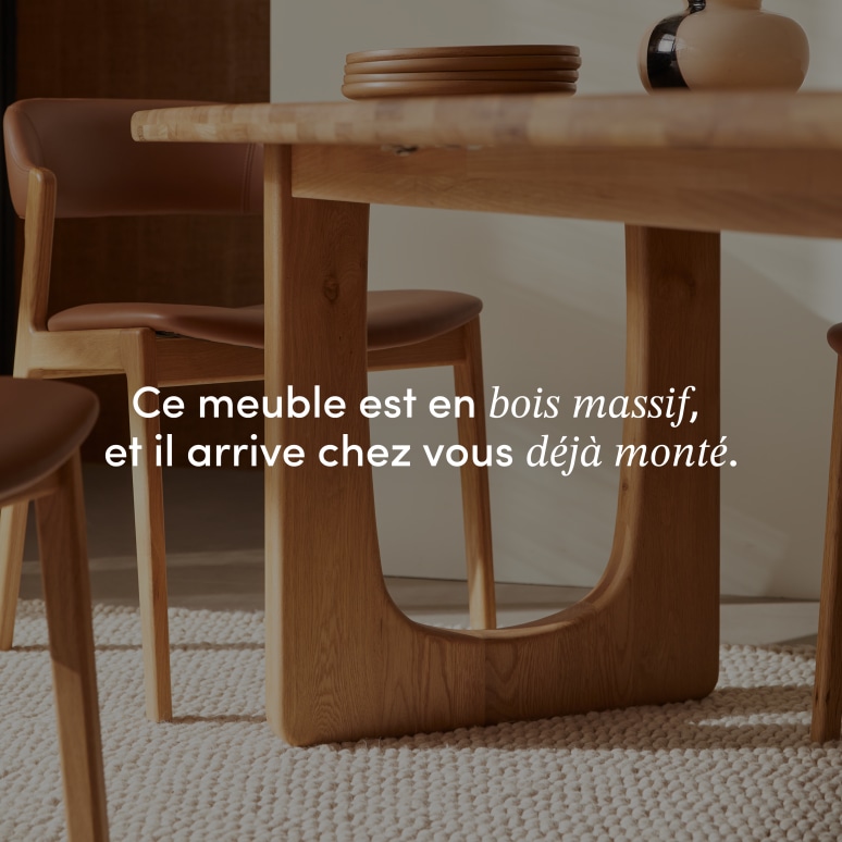 Mattia - Table extensible en chêne massif 8-14 pers.