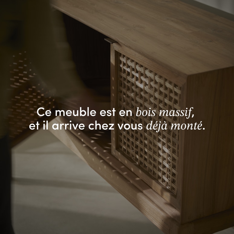 Tridi - Buffet en teck massif recyclé 150 cm