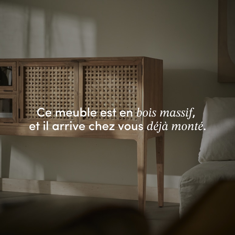 Tridi - Console en teck massif recyclé