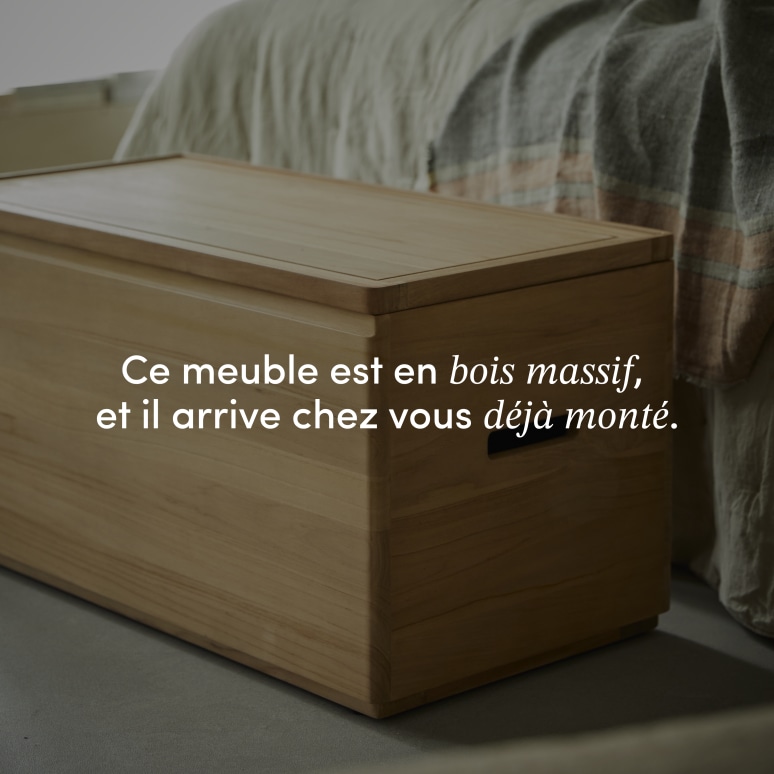 Nino - Coffre en teck massif