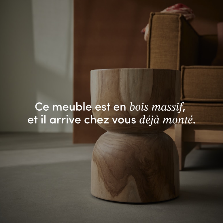 Mare - Bout de canapé en teck massif