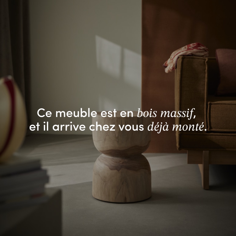 Mare - Bout de canapé en teck massif