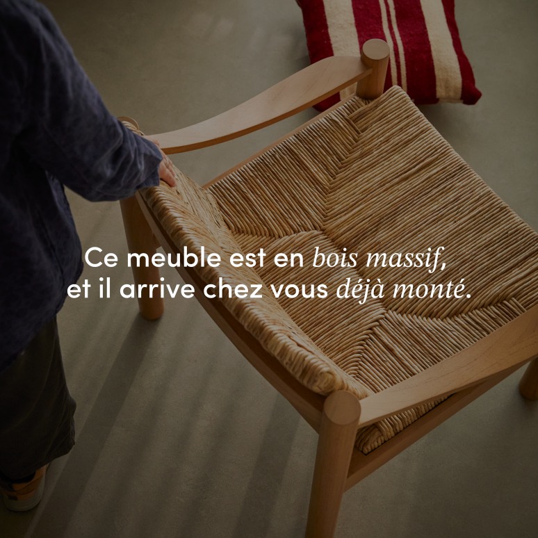 Jane - Fauteuil en mindi et cordage