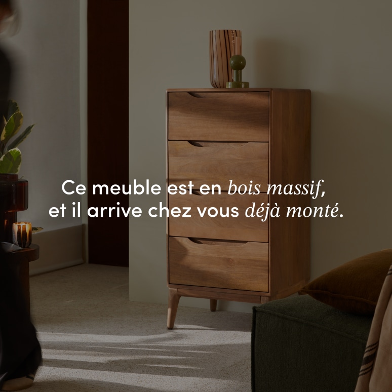 Gabrielle - Chiffonnier en manguier massif