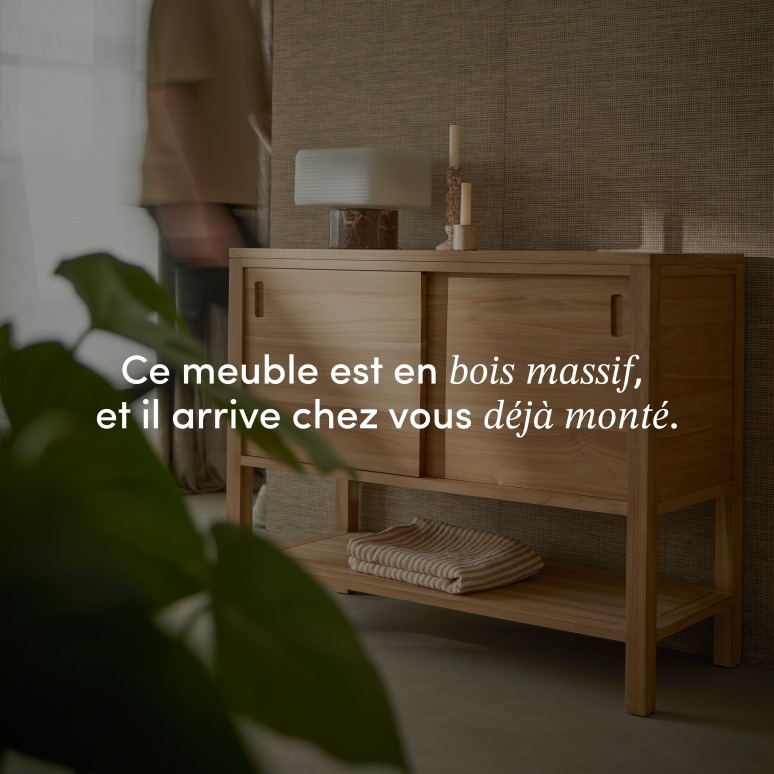 Anton - Buffet en teck massif 100 cm