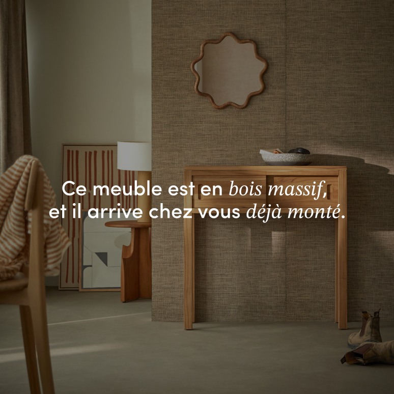 Anton - Console en teck massif 80 cm