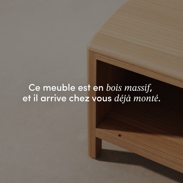Celestine - Meuble TV en acajou 130 cm