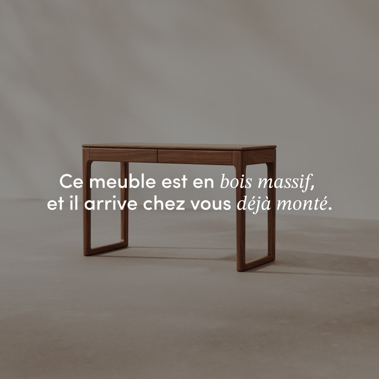 Arto - Bureau en noyer massif