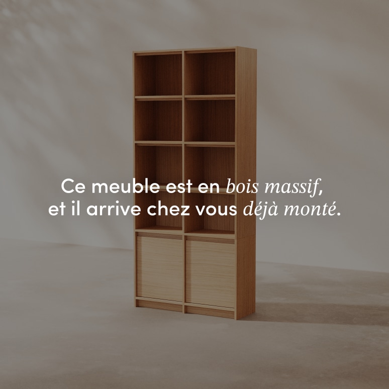 Aliette - Bibliothèque en chêne
