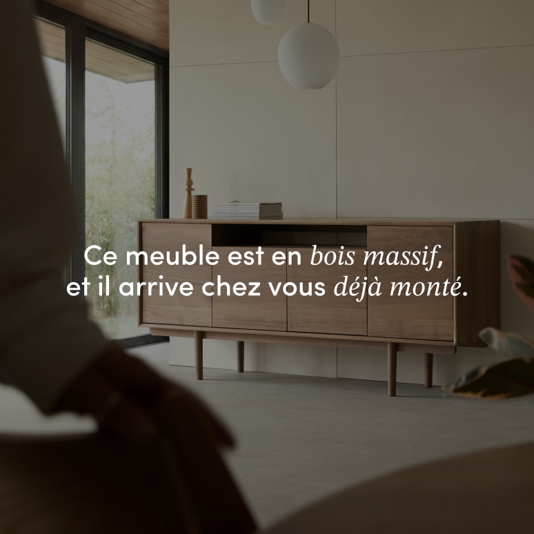 Ellie - Buffet en noyer massif 180 cm