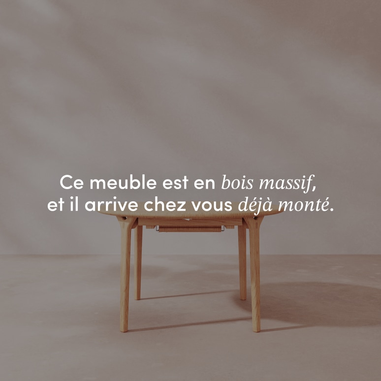 Clara - Table extensible en chêne massif ronde 4-8 pers.