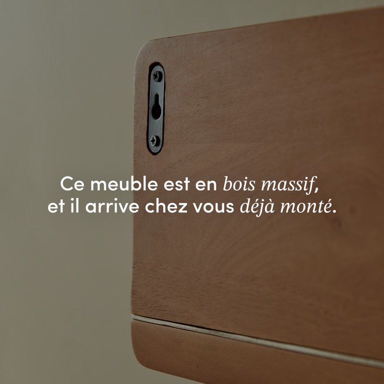 Isaia - Etagère de salle de bain en manguier et métal