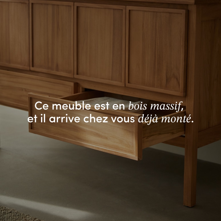 Jane - Meuble sous vasque en teck massif 120 cm