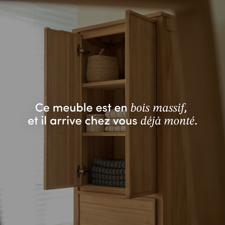 Jane - Colonne en teck massif