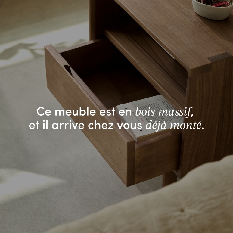 Ellie - Chevet en noyer massif
