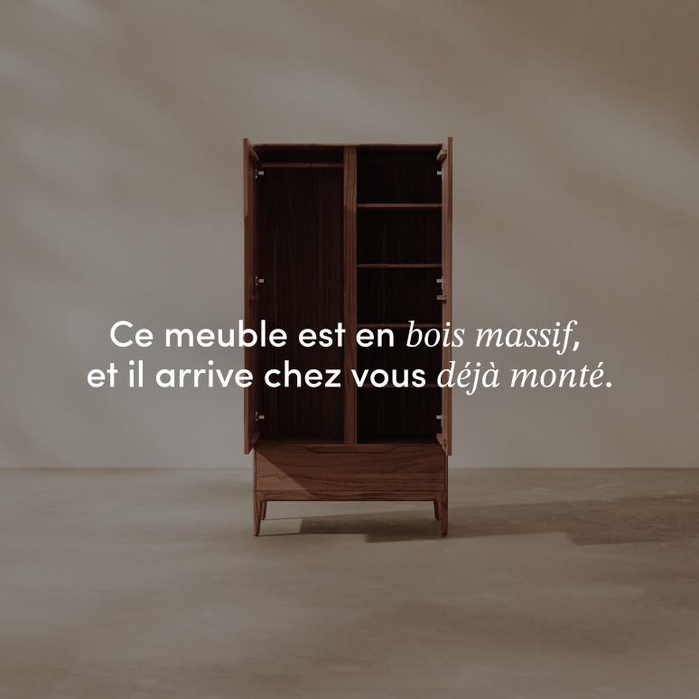 Gabrielle - Armoire en manguier massif
